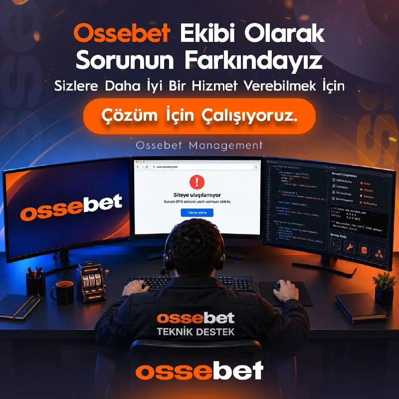 👨‍💻 Ossebet Ailesi Olarak Sorunun Farkındayız ve Çözüm İçin Çalışıyoruz. 🖥 En kısa Sürede…