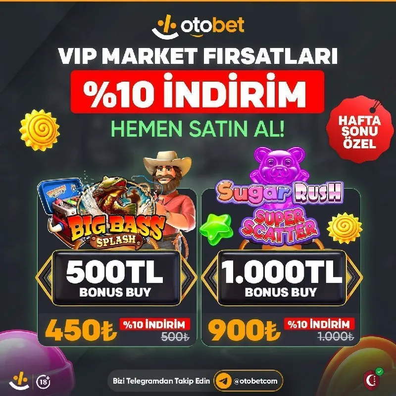⭐😍😍😍😍😍 👑 Otobet VIP Markette Özel Fırsatlar! ⚠ HAFTA SONU ÖZEL FIRSATI KAÇIRMA! 🔞 Big…