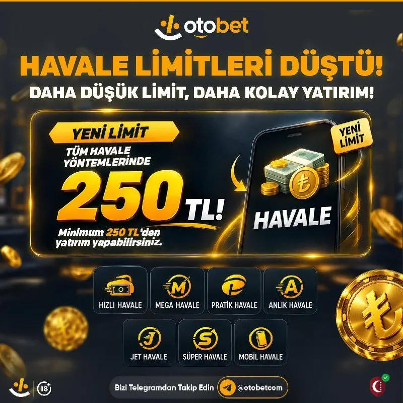😀 HAVALE LİMİTLERİ DÜŞTÜ! 💛 Daha Düşük Limit, Daha Kolay Yatırım! 💛 Seçili Tüm Havale…