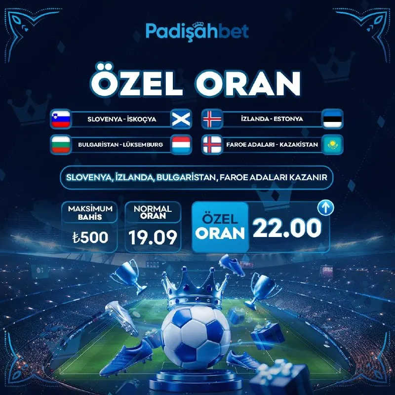 👑👑👑👑👑👑👑👑👑👑👑👑 🎯 Tek kuponda, birçok maç heyecanı! 🔥 22.00 Özel Oran 💸 Maksimum bahis: 500₺…