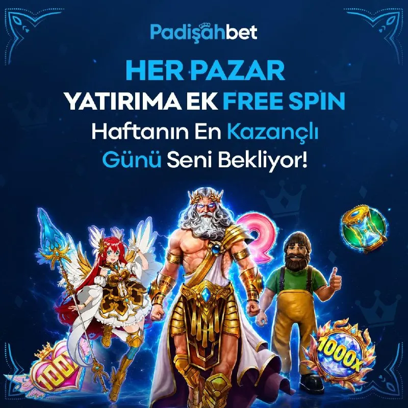 👑👑👑👑👑 Yatırıma Ek FreeSpin! 💸 💎 Pazar gününe özel yatırımınıza ek FREESPIN fırsatı sizi…