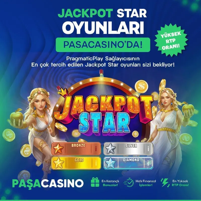 ⭐ 🤩🤩🤩🤩🤩🤩🤩 🤩🤩🤩🤩 OYUNLARI PAŞACASINO’DA! 🎰 Pragmatic Play’in Jackpot özellikli yepyeni…
