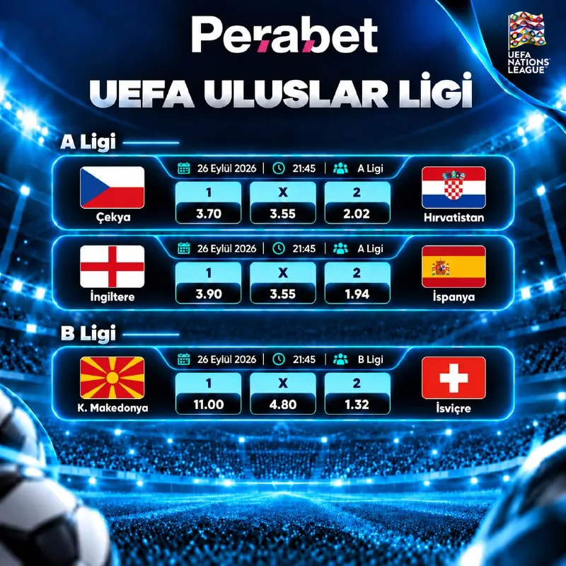 ⚽️ A ve B ligleri için geri sayım başladı, keyifli bir futbol akşamı olsun, bol şans! 🍀…