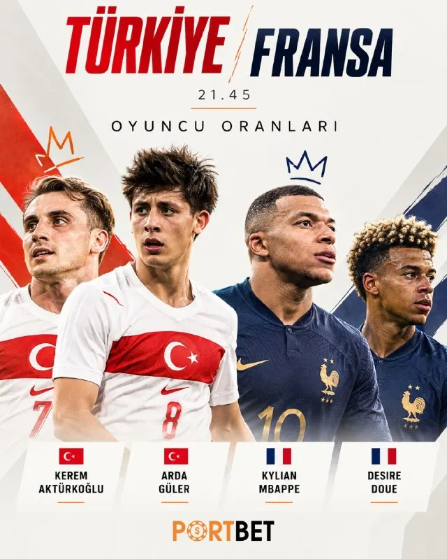 ⚽️ Milli Maçta İlk Gol Hangi Yıldızdan Gelecek? ⭐️ Mbappe: 2.75 🔥 Dembele: 5.30 🚨 Doue…