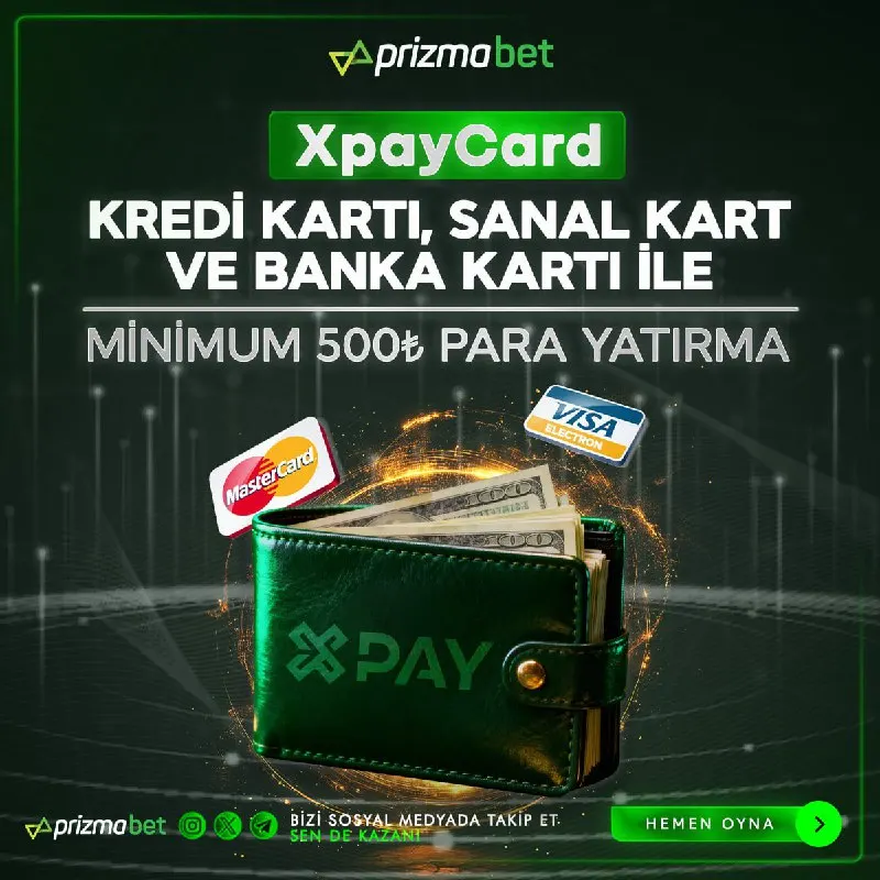 💪 En Güvenilir Yatırım Yöntemleri ile Min 5️⃣0️⃣0️⃣₺ Yatırım Fırsatı 💳 XpayCard 💳 Kredi…
