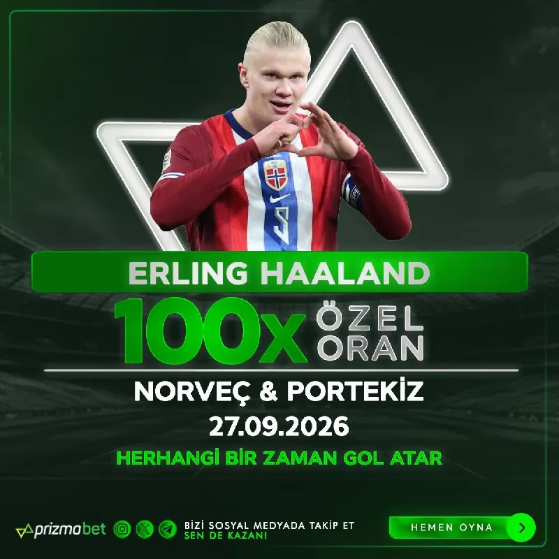 📈 6️⃣7️⃣8️⃣9️⃣🔟 Adresinde ÖZEL ORAN Etkinliği 🇳🇴 NORVEÇ 🆚 PORTEKİZ 🇵🇹 👉 Market "Her Hangi…