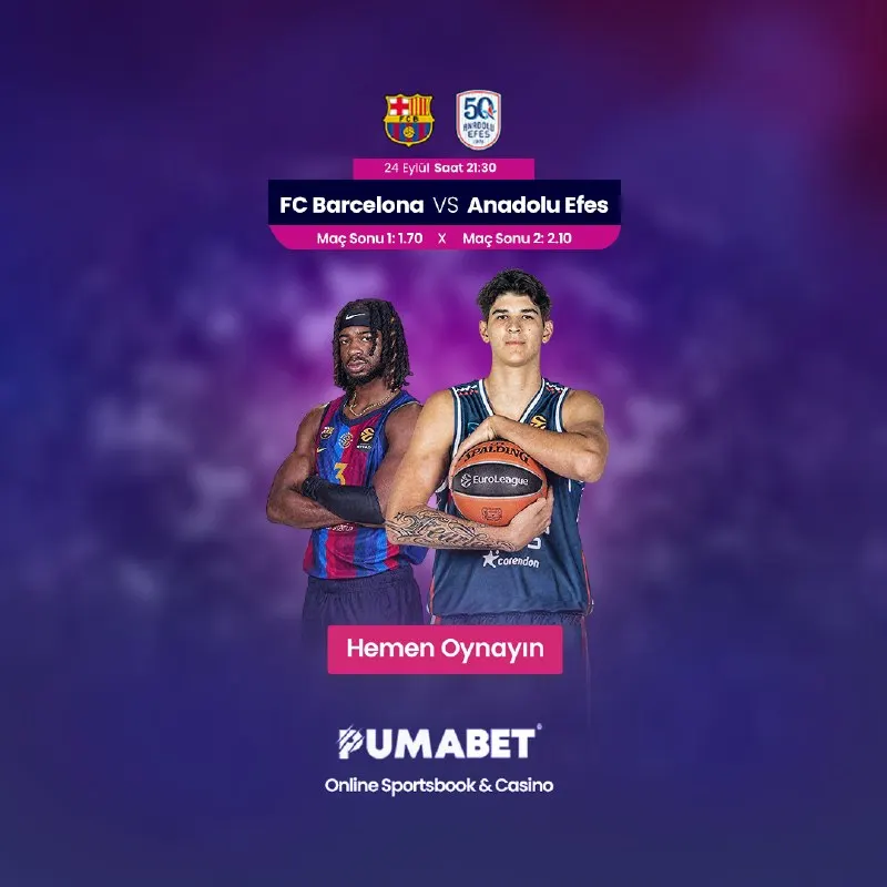 🏀 21:30’da Avrupa’da dev randevu EuroLeague | 1. Hafta Barça 🆚 Anadolu Efes ⚡️ Ribaund…