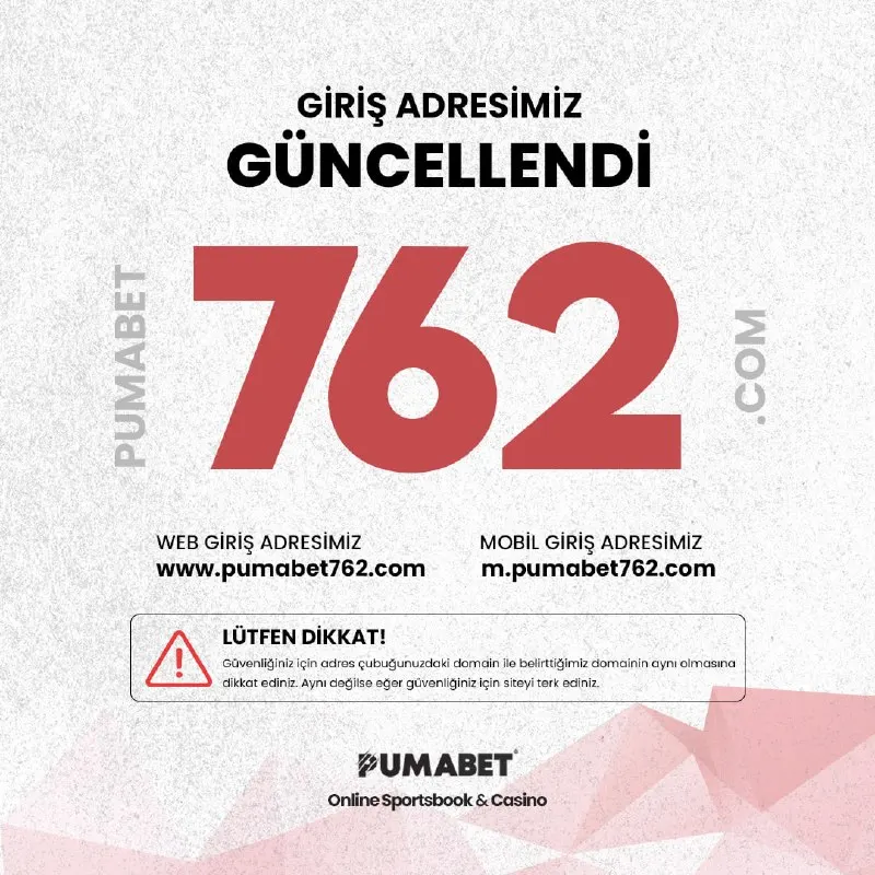 Değerli Üyelerimizin Dikkatine! Giriş adresimiz https://pumabet762.com olarak…