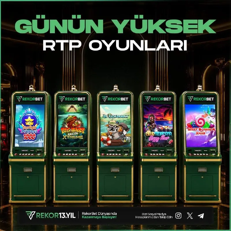 🚀 #REKORBET'TE GÜNÜN YÜKSEK RTP'Lİ OYUNLARI İLE KASALAR KATLANIYOR! 😄 Artırılmış 🔺🔺🔺…