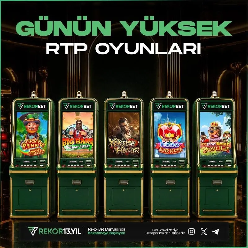 🚀 #REKORBET'TE GÜNÜN YÜKSEK RTP'Lİ OYUNLARI İLE KASALAR KATLANIYOR! 😄 Artırılmış 🔺🔺🔺…