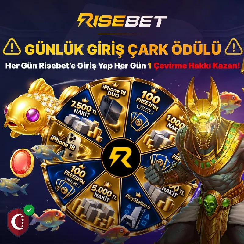 🎰 ÇARKI ÇEVİR, ÖDÜLLERİ KAZAN!!! 🎰 🗓 Her Gün Risebet'e Giriş Yap ! 🎁 Ücretsiz Çevirme…