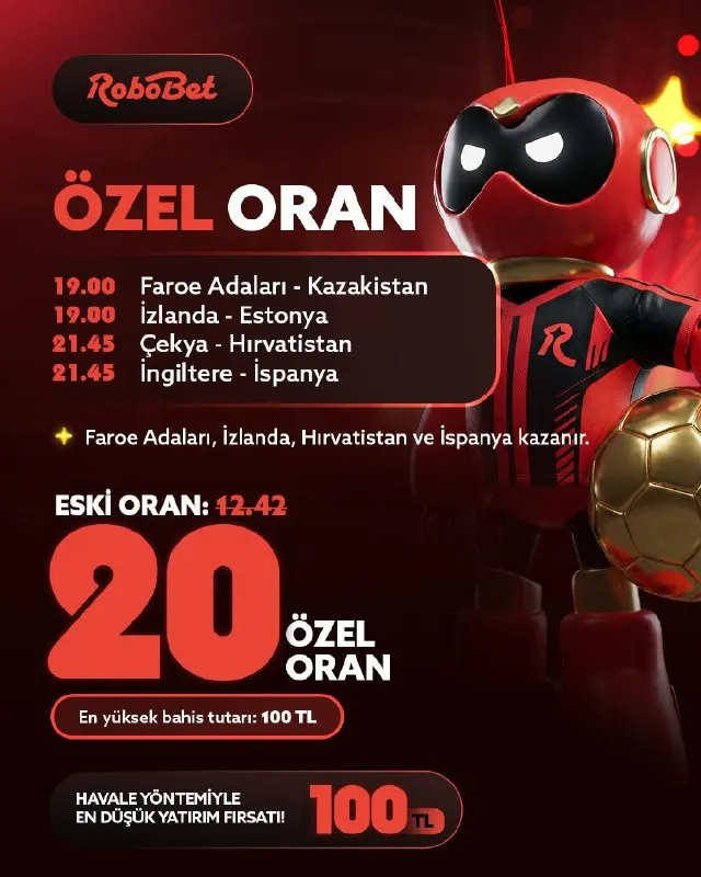 Faroe Adaları ⚽️ Kazakistan ⏰ 19.00 İzlanda ⚽️ Estonya ⏰ 19.00 Çekya ⚽️ Hırvatistan…