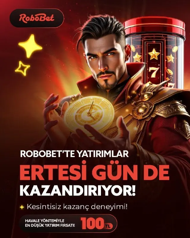 📣️️️️️️ ROBOBET’TE HER GÜN 18.00'DE ERTESİ GÜN BONUSUNU ALMAYI UNUTMA! 📌 Gün içinde…