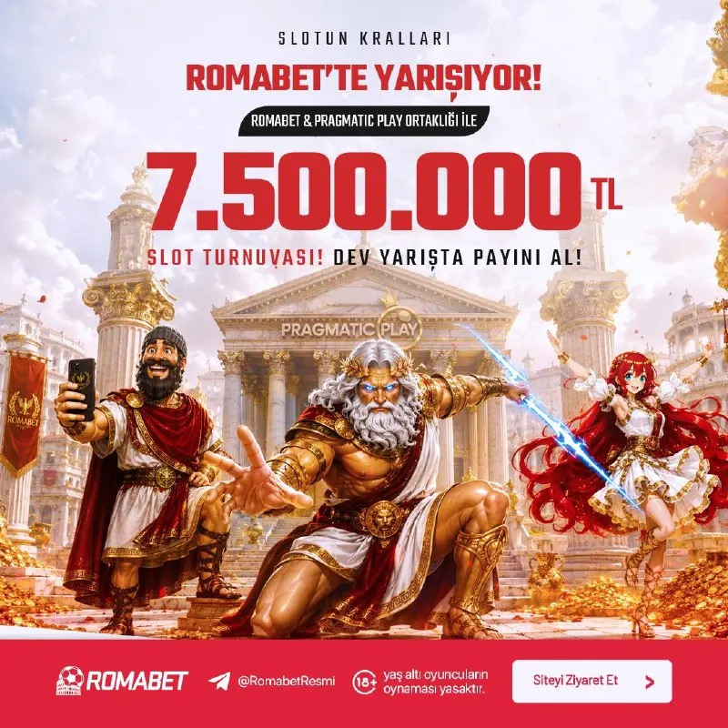 ROMABET & PRAGMATİC PLAY 7.500.000 TL ÖDÜLLÜ TURNUVASI 🎰 🕌Pragmatic Play işbirliğiyle…