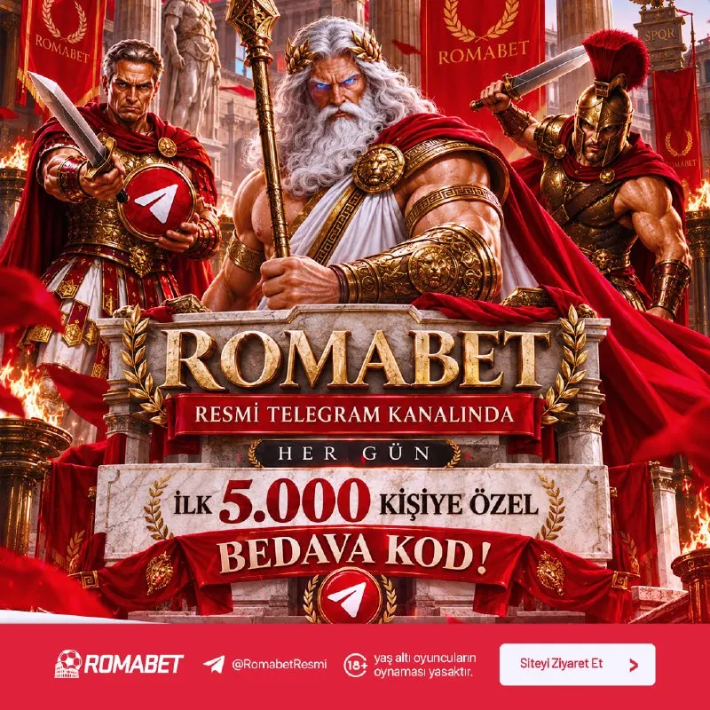 🔔 ROMABET'TE HER GÜN AYNI SAATTE KODUNU ALMAYI UNUTMA! Bedava kodunu almayan kalmasın!…