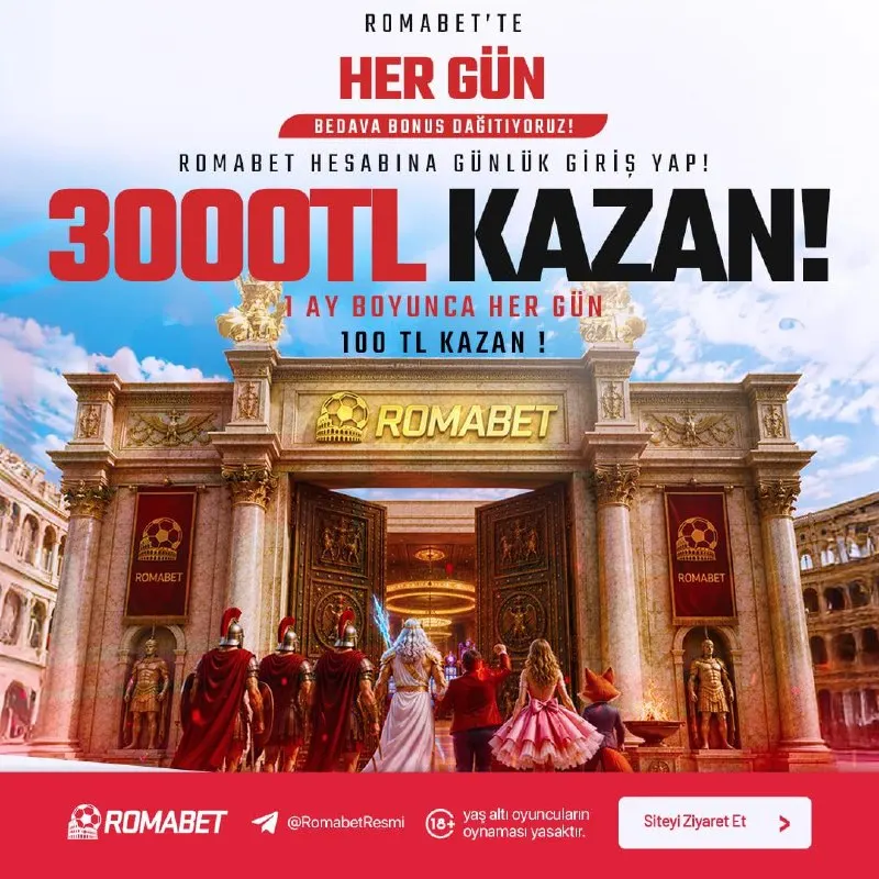 🔥 SADECE GİRİŞ YAP, HER GÜN KAZAN! 🔥 🖥 Romabet’e her gün uğra, ayda tam 3000 TL bonusu…
