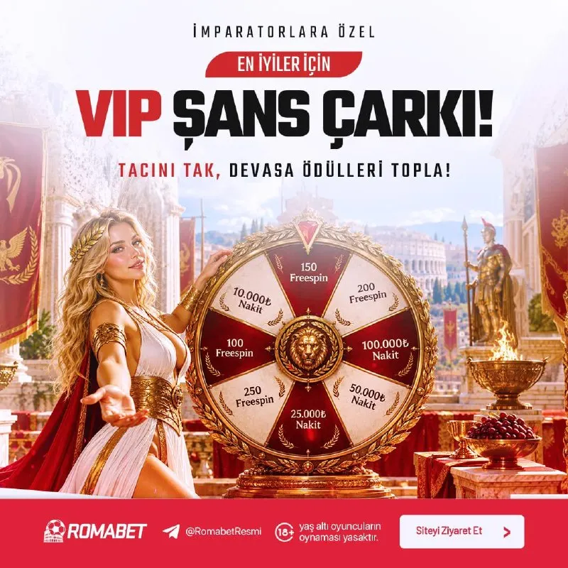✍️✍️✍️✍️✍️✍️ VIP ŞANS ÇARKI İLE BÜYÜK KAZANÇ! ❔ Nasıl Katılırsın? Minimum 5.000 ₺ ve…