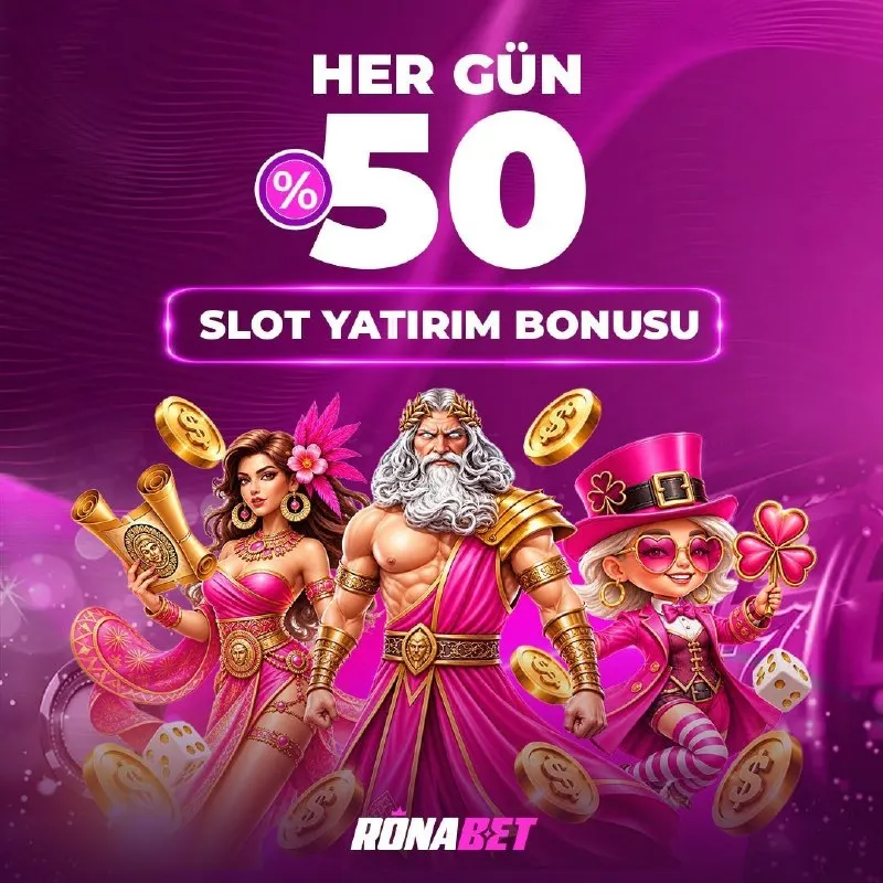 🔣5️⃣0️⃣ 💙💙💙💙 💙💙💙💙💙💙 ⚡️ HER GÜN %50 SLOT YATIRIM BONUSU! ⚡️ RonaBet kalitesiyle şansını…