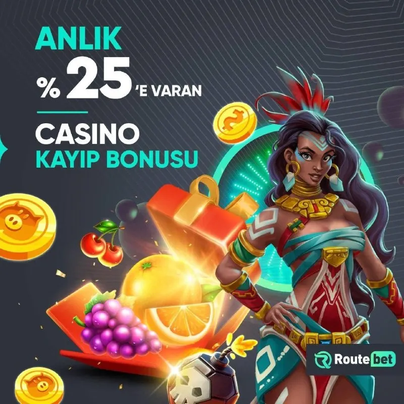 🔼 Anlık %25'e Varan 🔼 Casino Kayıp Bonusu 🔼 RouteBet'te! 🔥 RouteBet'te Kaybetmek Yok…