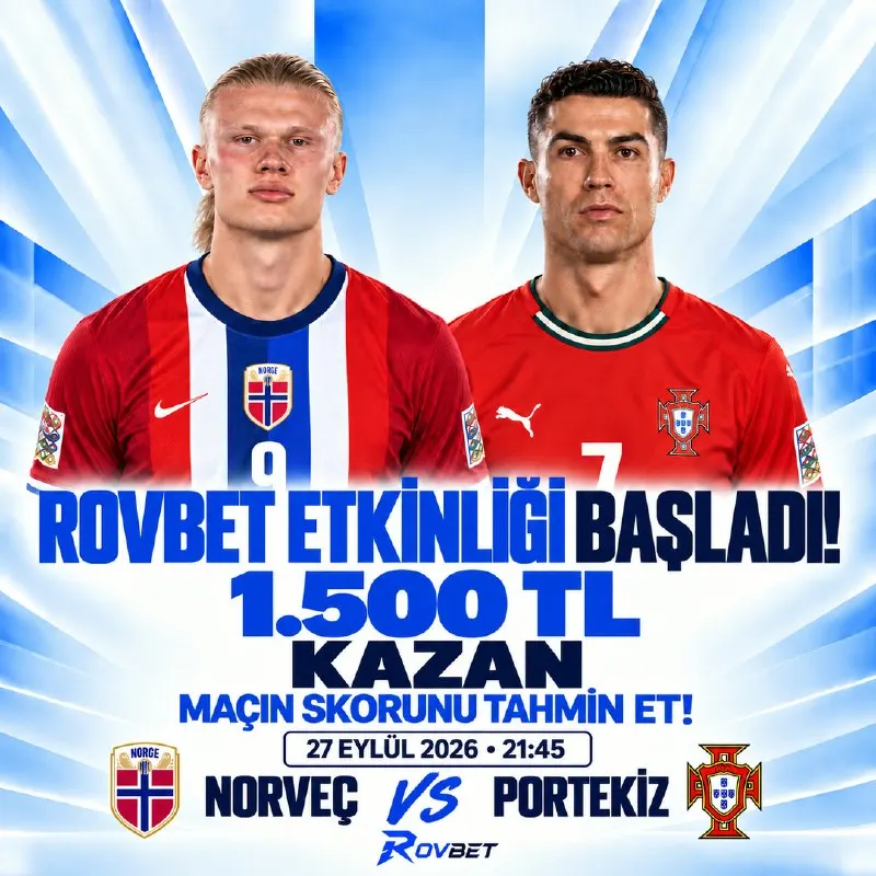 ⭐️ YENİ TAHMİN ETKİNLİĞİ! ⭐️ RovBet üyelerimize özel yeni bir tahmin etkinliği açtı! ⭐️…