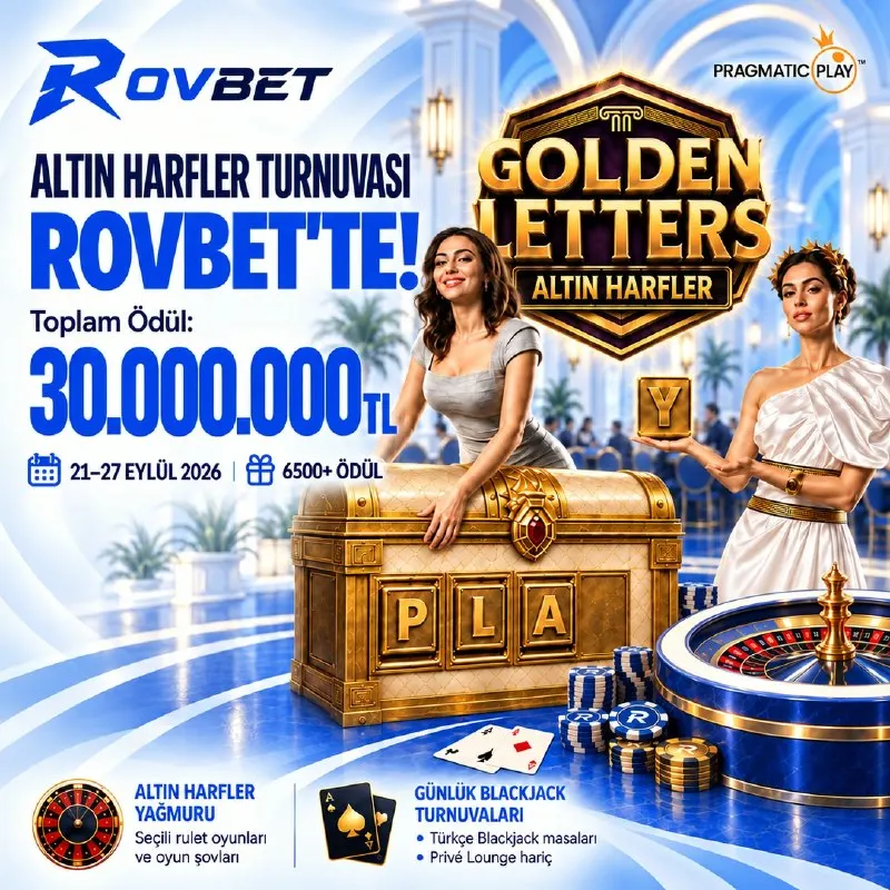 ⭐️ ALTIN HARFLER TURNUVASINDA SON GÜNLER! ⭐️ ⭐️Rulet ve Canlı Casino Oyunlarında 4 Altın…