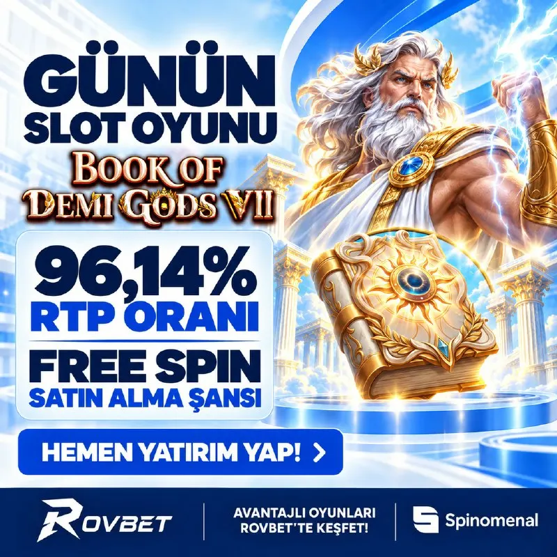 ⭐️GÜNÜN SLOT OYUNU: BOOK OF DEMI GODS VII! ⭐️ %96,14 RTP ORANI ⭐️ FREE SPIN SATIN ALMA…
