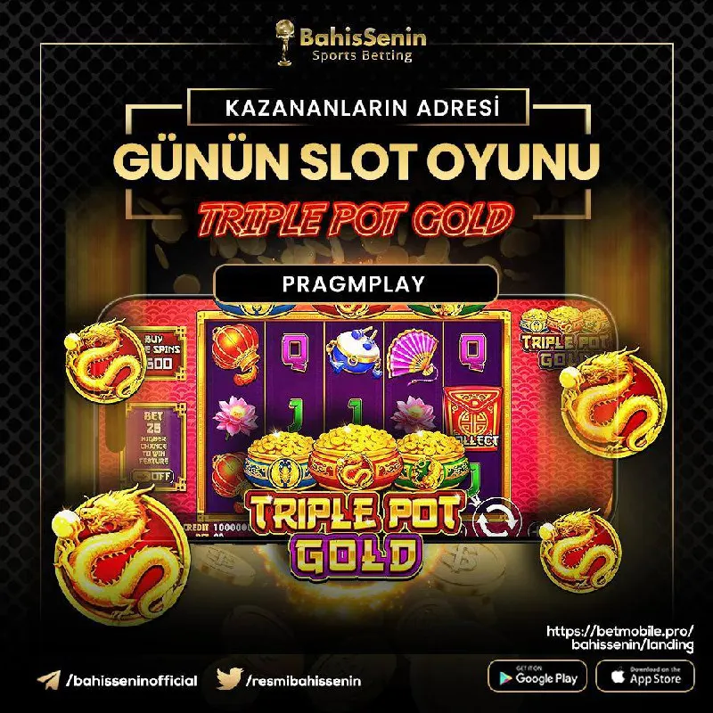 👑#BahisSenin Kazananların Adresi ! 📣Günün Slot Oyunu 🎰#TriplePotGold 🔥Linkten Kayıt Ol…