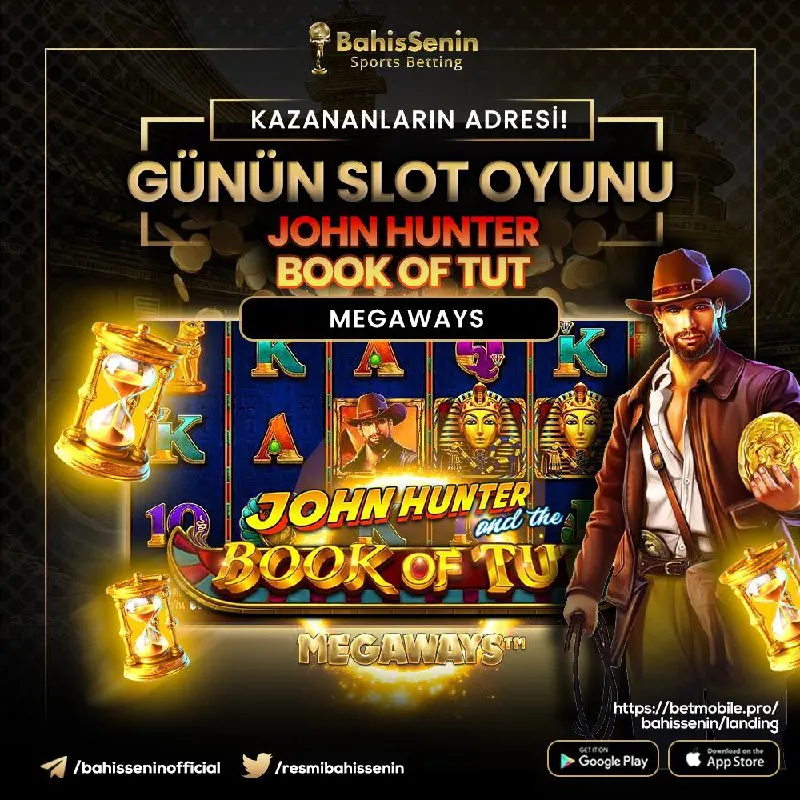 👑#BahisSenin Kazananların Adresi ! 📣Günün Slot Oyunu 🎰#JohnHunterBookOfTut 🔥Linkten Kayıt…