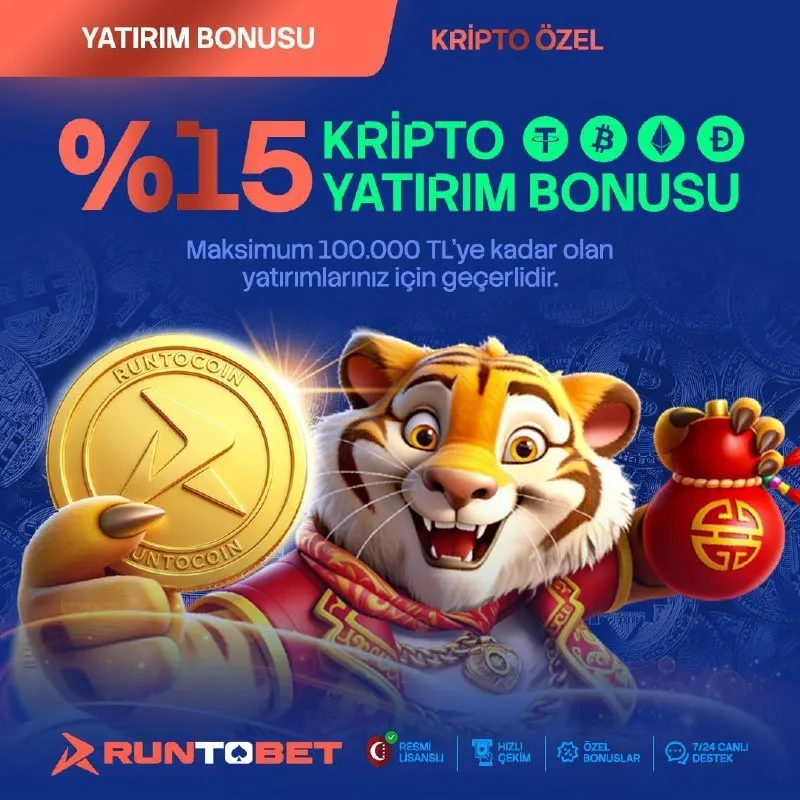 🪙🔥 %15 KRİPTO YATIRIM BONUSU RUNTOBET’TE! 🎁 💎 KRİPTO İLE YATIR, BONUSUNU KAP! 🚀 Kripto…