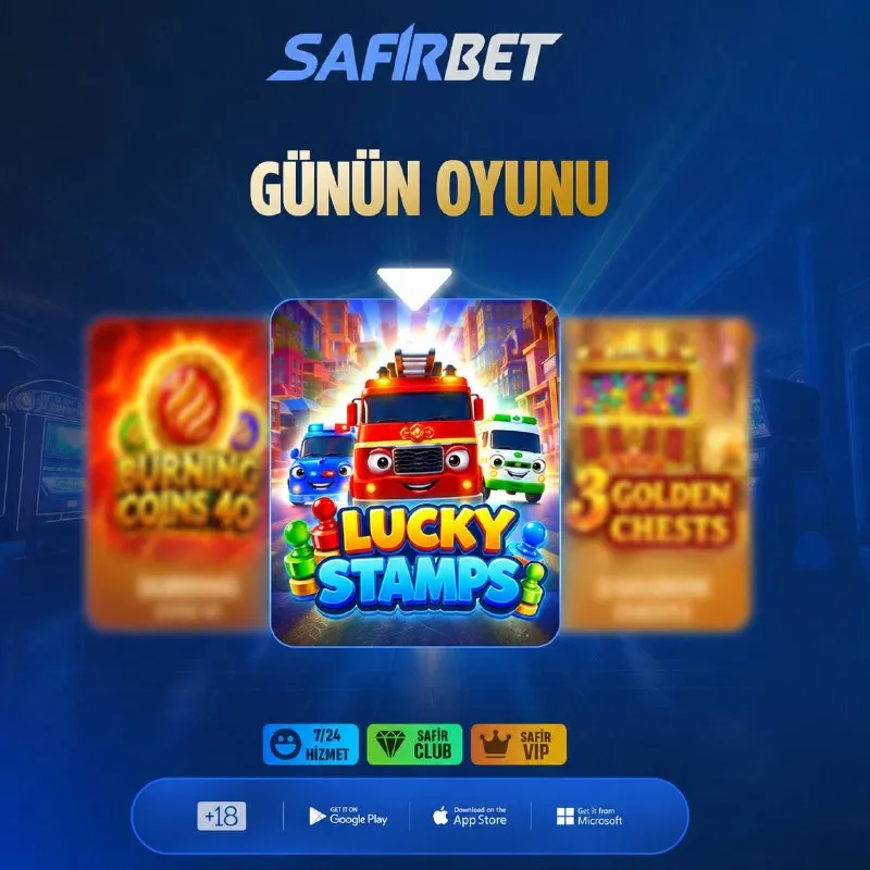 🔥 😑🫡😎’TE GÜNÜN OYUNU! 🍀 LUCKY STAMPS 👉 Bugünün oyununu keşfet, heyecana katıl! 💎 😑🫡😎…