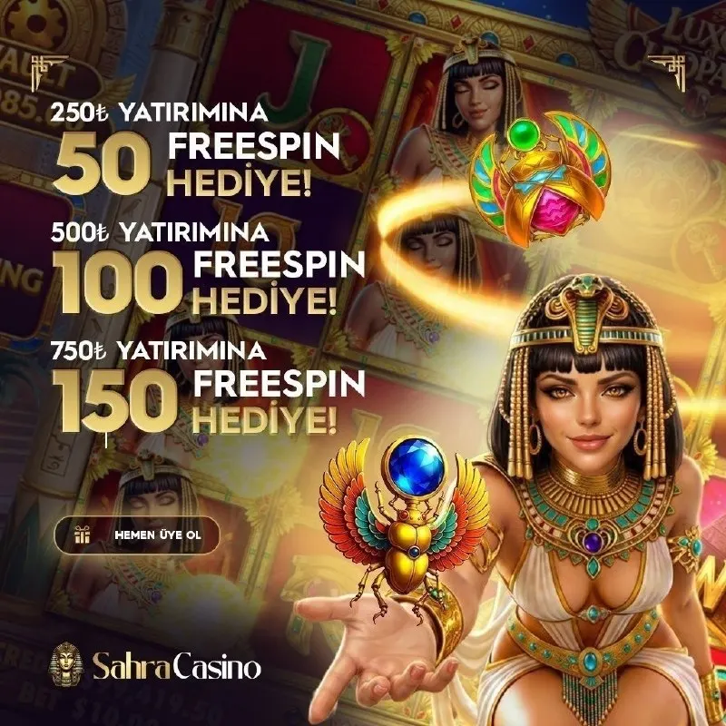 🔆 150 FREESPİN HEDİYE 🔆 https://t.ly/Sahracasino