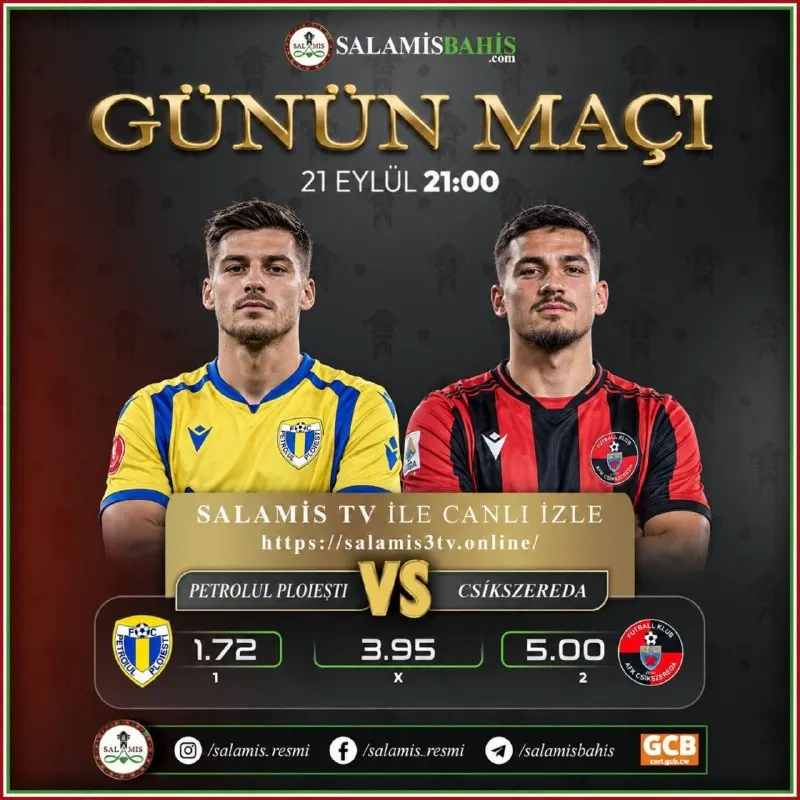 📣 #Romanya Süper Lig Günün maci👇 🚀 %100 Spor Hoşgeldin Bonusu! ⭐️ %20 Anlık Casino…