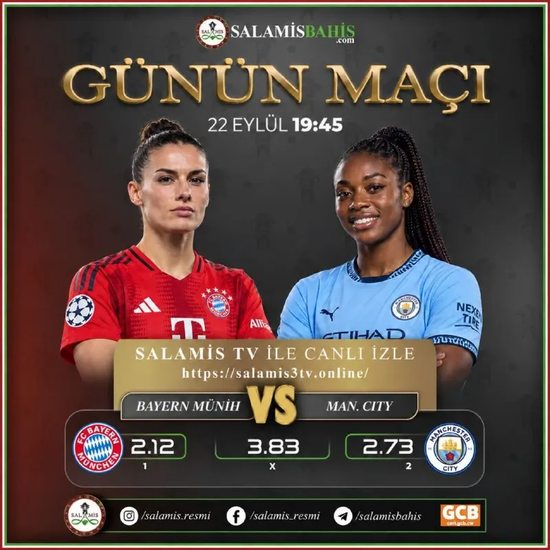 📣 #Şampiyonlar Ligi Kadınlar Günün maci👇 🚀 %100 Spor Hoşgeldin Bonusu! ⭐️ %20 Anlık…