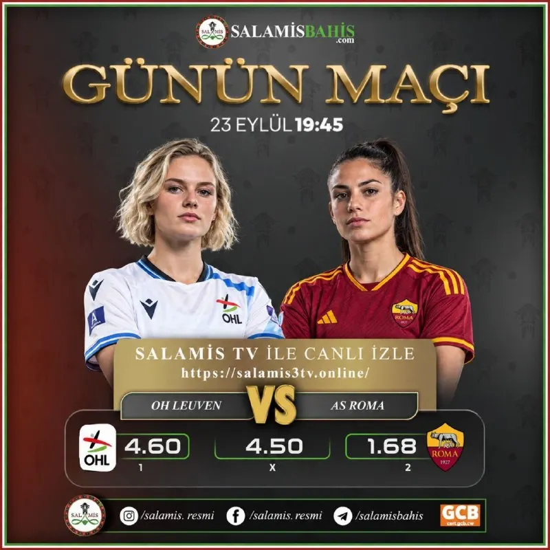📣 #Şampiyonlar Ligi Kadınlar Günün maci👇 🚀 %100 Spor Hoşgeldin Bonusu! ⭐️ %20 Anlık…