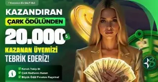 🔔 SALT YİNE KAZANDIRDI 💸🔥 🎉 Çark etkinliğine katılan üyelerimizden W.......P TAM TAMINA…