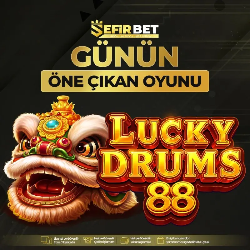 🆕 GÜNÜN OYUNU 🚨 LUCKY DRUMS 88 💡 🚩 Şansın ritmi bugün hızlanıyor! 👍 LUCKY DRUMS 88 ile…