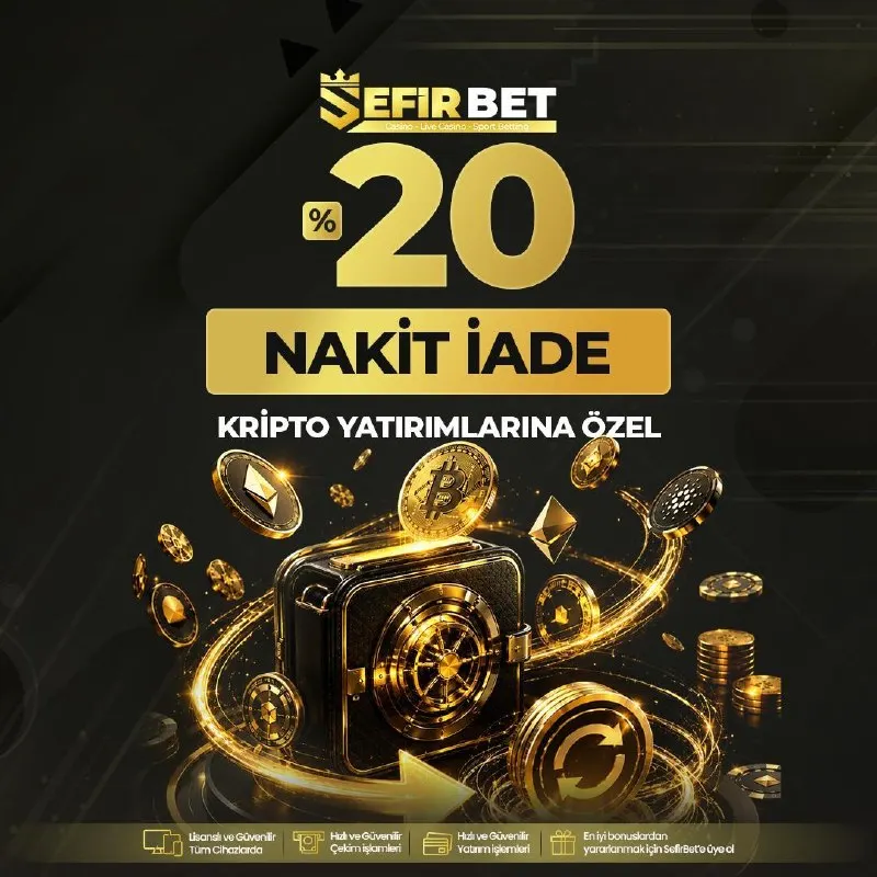 ⭐️ LİMİTSİZ KRİPTO KAYIP BONUSU 💰 🎰 %20'e Varan CASINO KAYIP BONUSU 🔈 Sefir Bet’te…