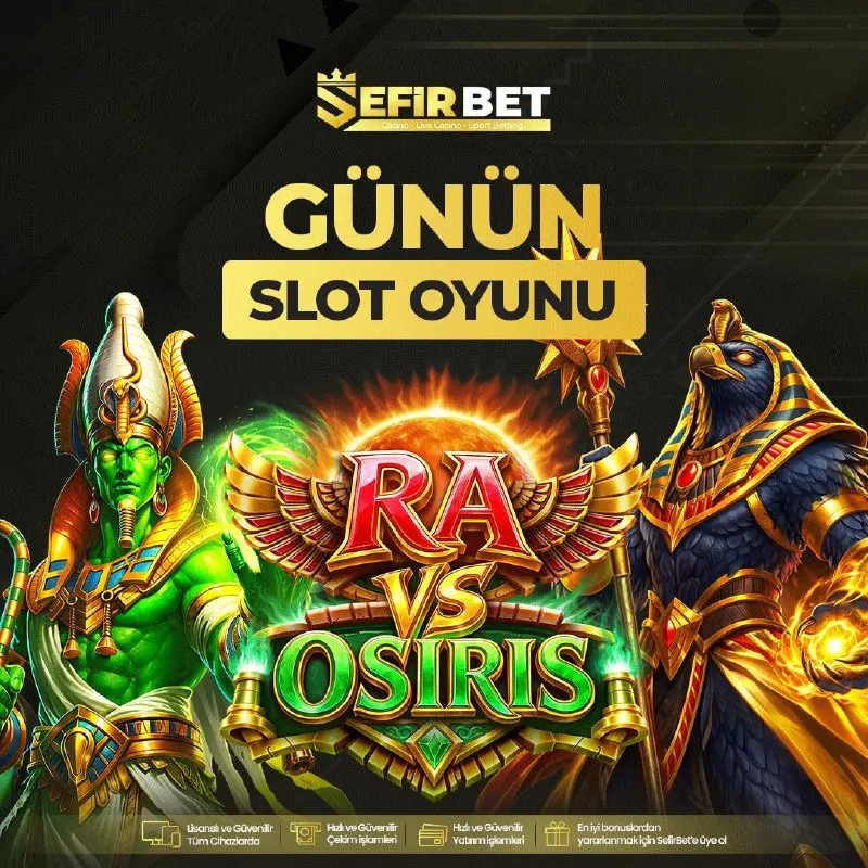 🔔 GÜNÜN OYUNU ⚔️ RA VS OSİRİS 🌩️ 👑 İki güçlü isim, tek sahne! 🔥 RA VS OSİRİS bugün Sefir…