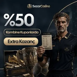 👑 Kombine Kuponuna 🔣5️⃣0️⃣'ye Varan Ekstra Kazanç Sezar Casino'dan! 👑 ⚽️ Kombine Kuponunu…