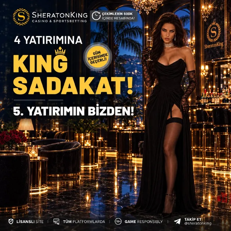👑SHERATONKING'E KRALLARA ÖZEL SADAKAT BONUSU! 👑 Gün boyu aktif olan üyelerimizi…