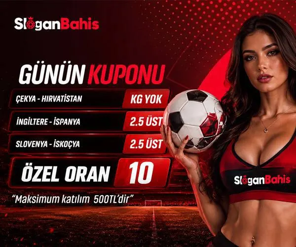 😍😍😍😍😍😍😍😍😍😍 😍SLOGANBAHİS’TEN ÖZEL ORAN 😍ÇEKYA - HIRVATİSTAN 😍KG YOK 😍İNGİLTERE - İSPANYA…