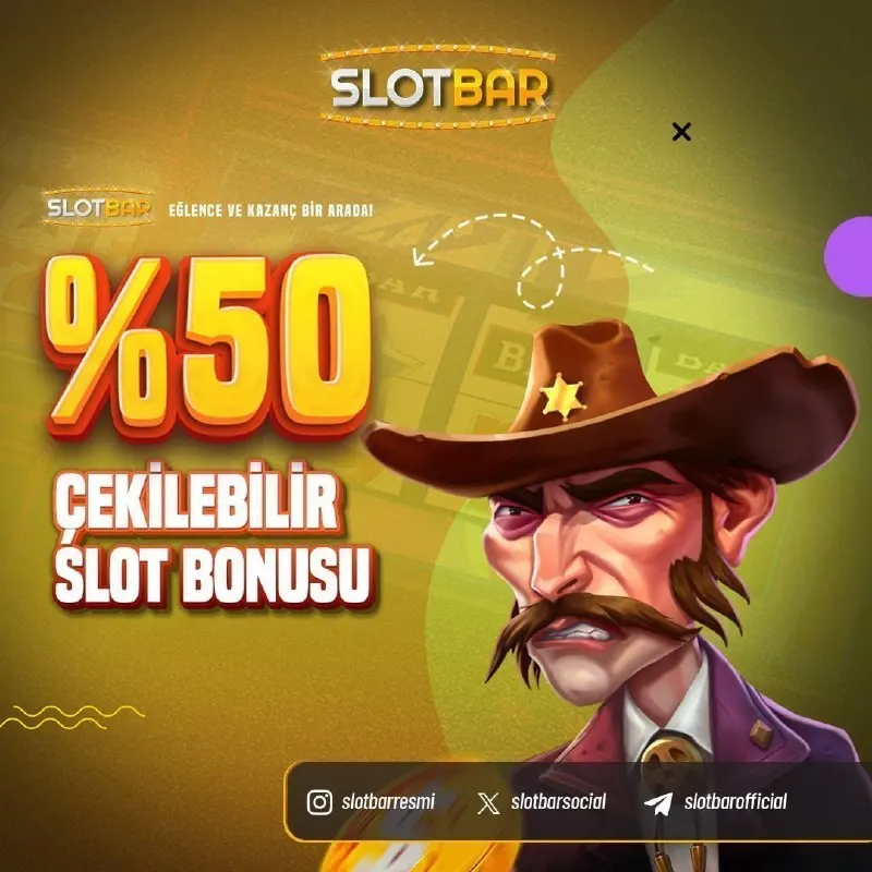 📢 HER GÜN %50 SLOT BONUSU, ÜSTELİK BONUS ÇEKİLEBİLİR! 🎁Her gün alabileceğin %50 Slot…