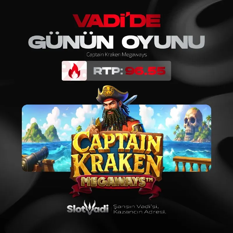 VADİ'DE GÜNÜN OYUNU! 🔞 Captain Kraken Megaways 📈 RTP: %96.55 🥇 Şansın Vadisi, Kazancın…