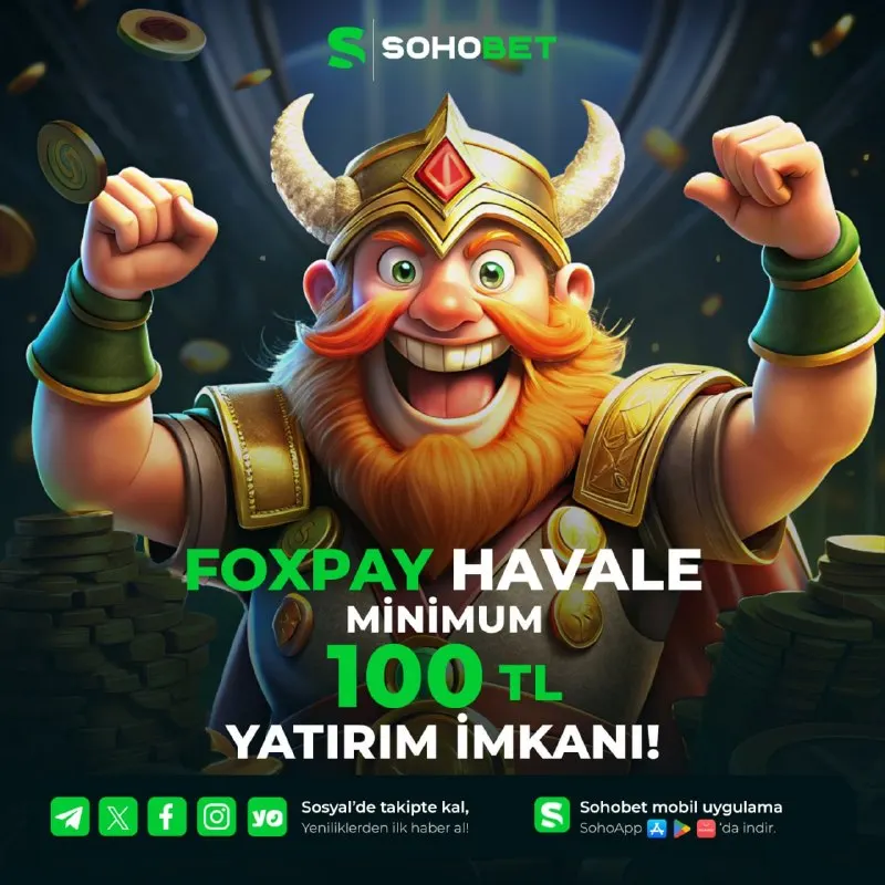 💸 FoxPay Havale ile Yatırım Sohobet’te Daha Kolay! Minimum 100 TL yatırım imkânı sunan…