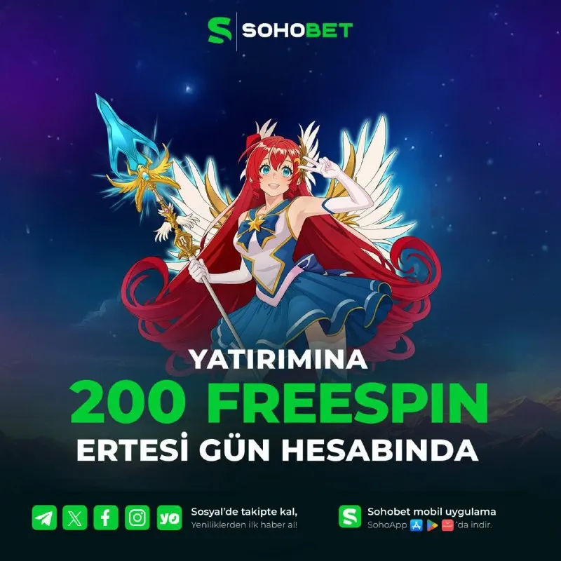 🎰 Yatırımına 200 Freespin Hediyesi Sohobet’te! Sohobet’te yatırımını yap, avantajını…