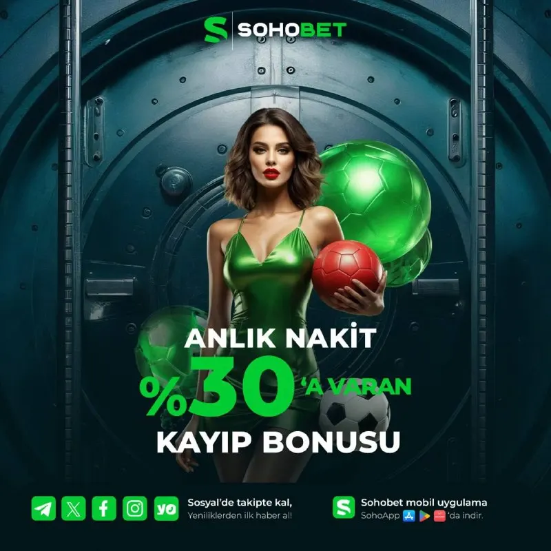 🔥 Anlık Nakit Kayıp Bonusu Sohobet’te! Oyun heyecanı devam ederken kayıpların da fırsata…