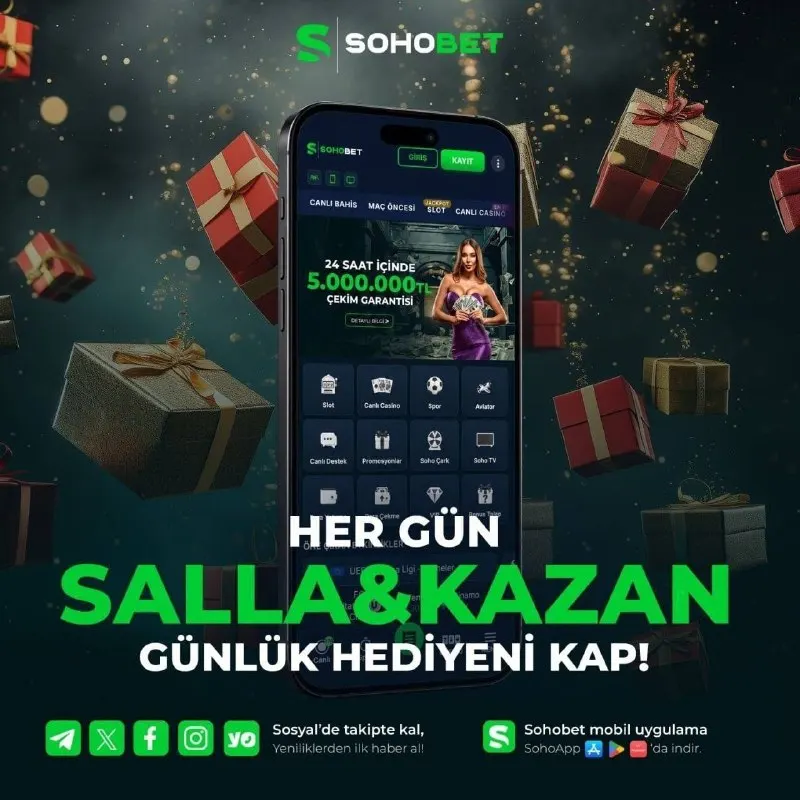🎁 Her Gün Salla & Kazan Fırsatı Sohobet’te! Sohobet hesabına giriş yap, Salla & Kazan ile…