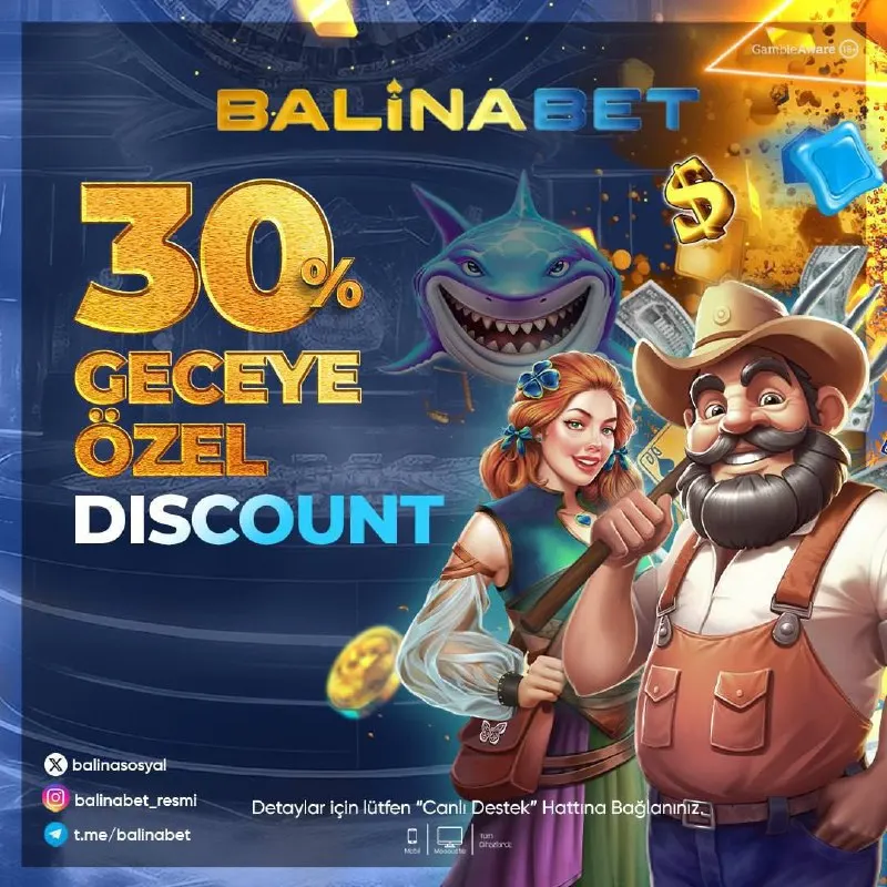🌙 🪩🪩🪩 🪩🪩🪩🪩🪩 🪩🪩🪩🪩🪩🪩 🐋 BalinaBet'te Gececilere ÖZEL Casino Alanında TAM %30 GECEYE ÖZEL…