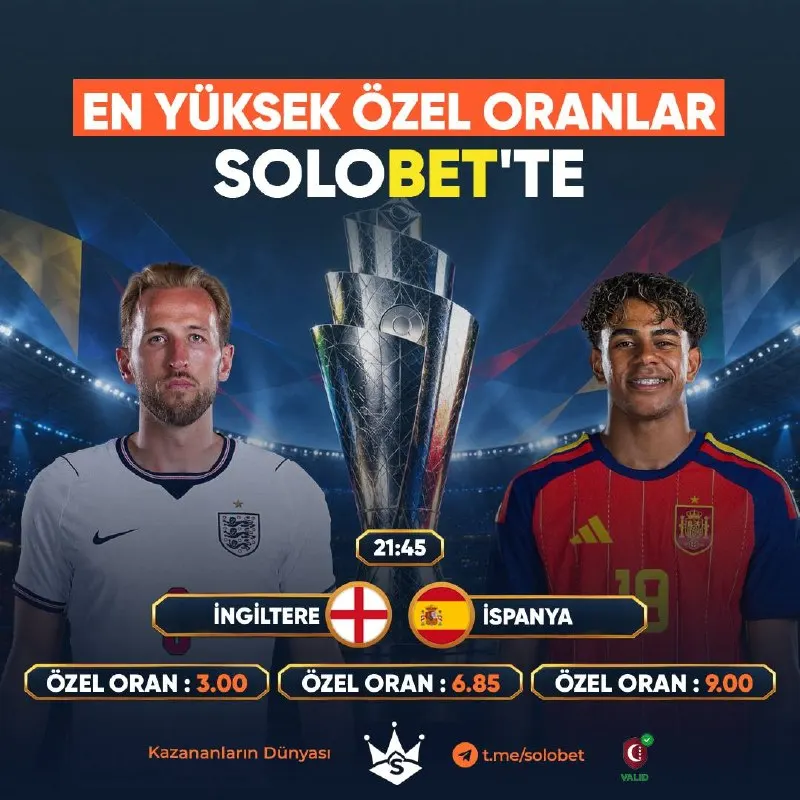 1️⃣2️⃣3️⃣4️⃣5️⃣6️⃣7️⃣8️⃣ 🏴󠁧󠁢󠁥󠁮󠁧󠁿 İNGİLTERE - İSPANYA 🇪🇸 Maçta toplam 30+ şut olur. 2.60…