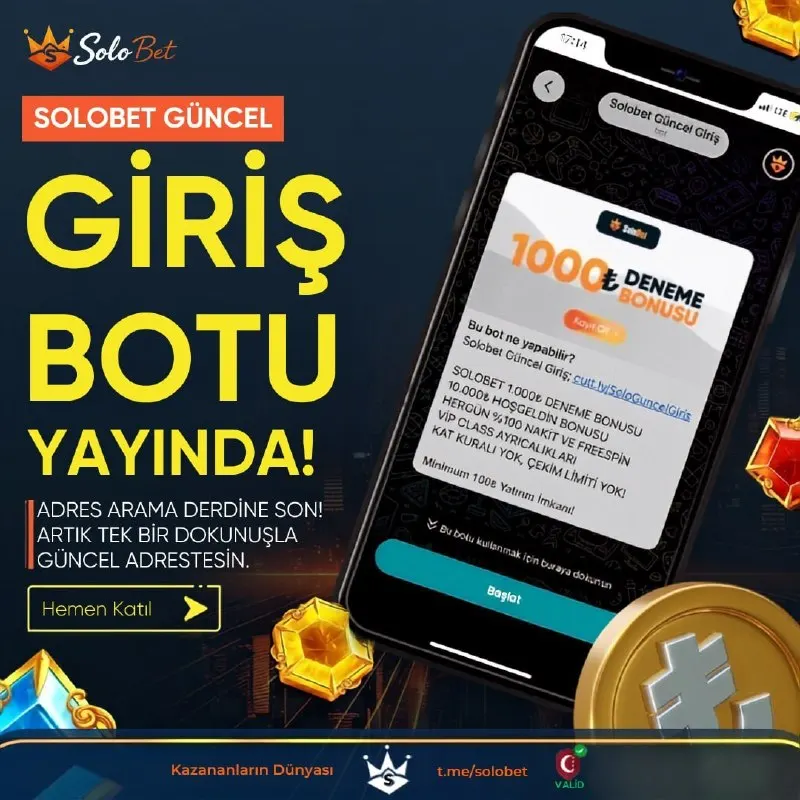 🌟 SOLOBET DÜNYASINA TEK TIKLA BAĞLAN! 🤖 Giriş Botumuz ile kesintisiz eğlence seni…